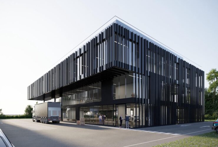 Les Avouillons: Espace d'activités de 1'077 m² au 1er étage d'un immeuble neuf