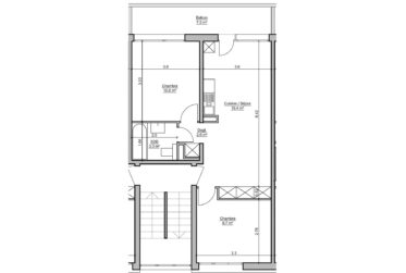 Appartement de 3,5 pièces avec balcon au rez-de-chaussée supérieur