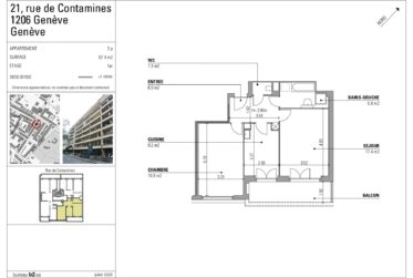 Charmant 3 pièces dans le quartier de Florissant à Champel