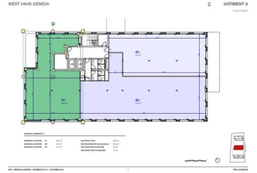 WEST PARK — VERNIER - BUREAUX 206 M² AU 2ÈME ÉTAGE