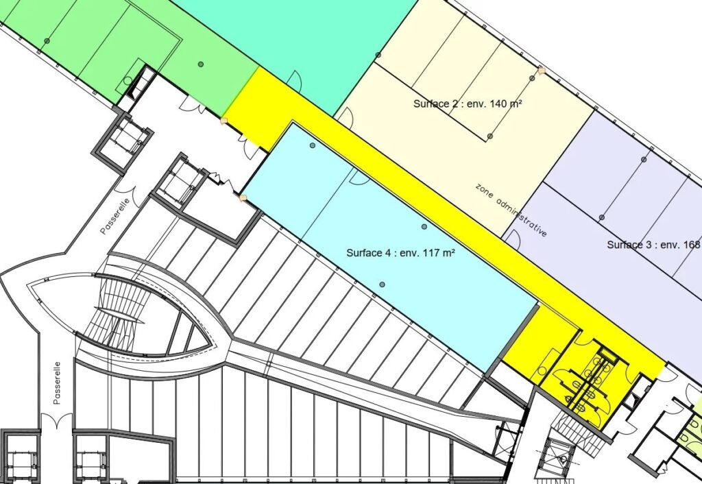 Vernier – ARCENTER : Bureaux ~117 m² – 1er étage – A LOUER