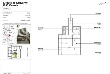 Appartement de 2.5 pièces au 2ème étage