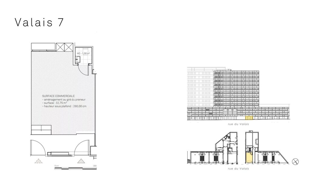 VALAIS 7 – Arcade commerciale d&rsquo;env. 36 m2 A LOUER